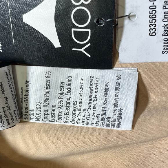 Cotton on Women's Low-Back One-Piece Swimsuit - Bonnie Blue Crinkle medium - Picture 5 of 6